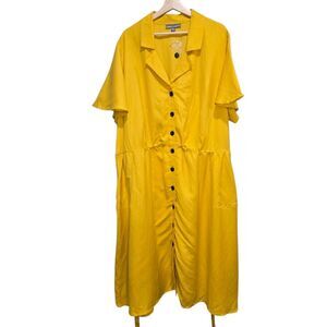 Jessica London Yellow Midi Dress NWOT